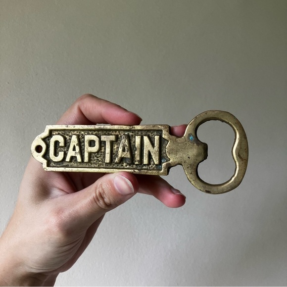Solid Brass “Captain” Bottle Opener - Picture 1 of 5